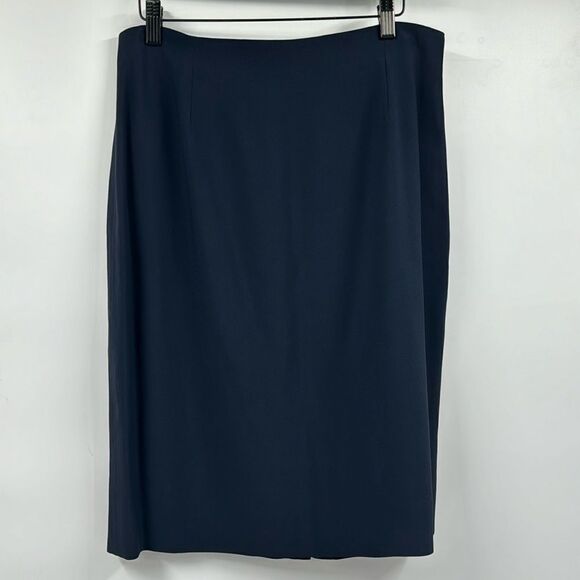 FENDI Navy Pencil Skirt US 12 - Picture 1 of 8